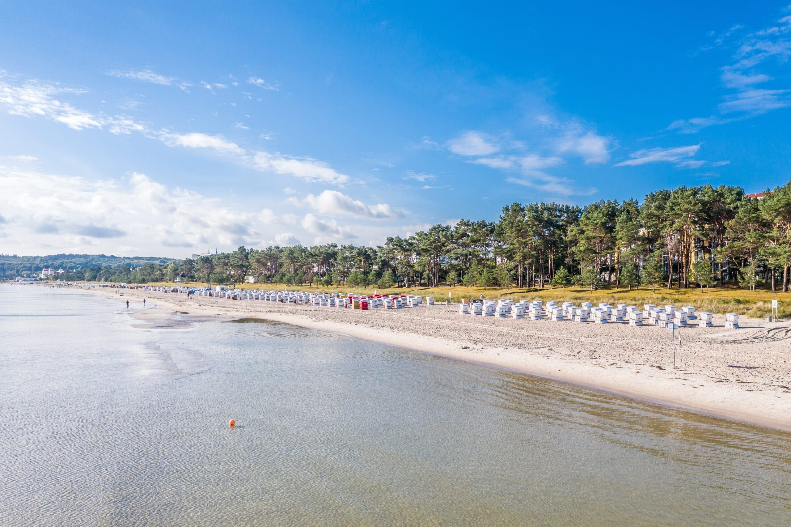 Das Ostseebad Binz - blick zum Strand
